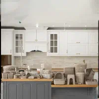 سرویس پلاستیک  ۱۱۰ پارچه هومکت رنگ موکا