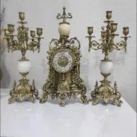 ست ساعت و شمعدان و گلدان برنز|صنایع دستی و سایر لوازم تزئینی|شیراز, عادل آباد|دیوار