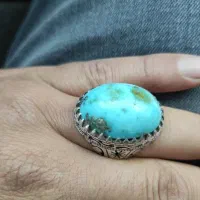 انگشتر فیروزه خاص نیشابور و عقیق و ...