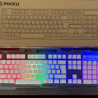 کیبورد سیمی pinxu دارای RGB