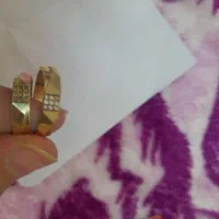 دو عدد حلقه ازدواج زنانه و مردانه