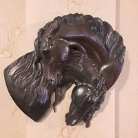 تابلو مجسمه کله اسب پلی استر کار خودم نو