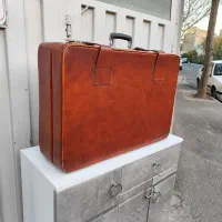 چمدان تمام چرم طبیعی قدیمی