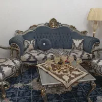 مبل هفت نفره نفره در حد نو همراه سه تا عسلی