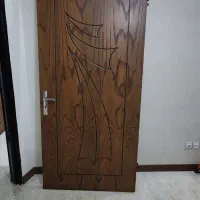 درب چوبی با چارچوب