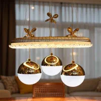 لوستر مدرن وارداتی اصلی مدل حلقه‌ یخی