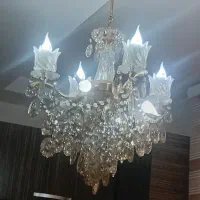 دو عدد لوستر|لوستر و چراغ آویز|رباطکریم, رباطکریم|دیوار