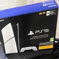 کنسول Ps5 Slim دیجیتال آکبند پلمپ با دسته اضافی