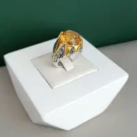 انگشتر سیترین طبیعی|جواهرات|قم, سالاریه|دیوار