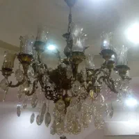 لوستر جنس عاللی ودر حد نو. بزرگ ۱۶ شاخه وساعت