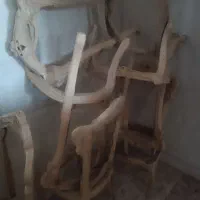صندلی نهارخوری چوبی خام