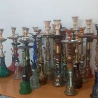 تعدادی قلیان/تنه چوبی /تنه برنجی