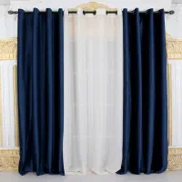 پرده آماده رنگی جلوگیری از ورود گرد و خاک به منازل|پرده، رانر، رومیزی|اهواز, نادری|دیوار