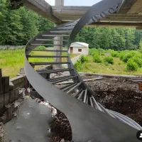 تولید پله های پیچ حفاظ نرده درب اکاردویی|خدمات پیشه و مهارت|اصفهان, شاه پسند|دیوار