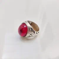 انگشتر نقره یاقوت سرخ
