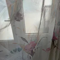 پرده حریر بنفش