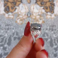 انگشتر نقره سنگ حدید