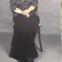 لباس مجلسی سنگ‌دوزی شیک سایز ۵۰