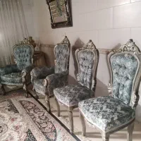 مبل سلطنتی  تمام چوب9 نفره تمییز