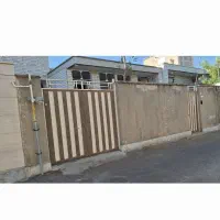 درب اهنی و چارچوب آهنی حیاط و پنجره آلومنیوم شیشه