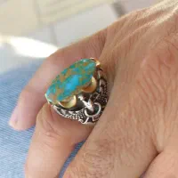 انگشتر فیروزه نیشاپور اصلی طرح فروهر|جواهرات|سرپل ذهاب, |دیوار