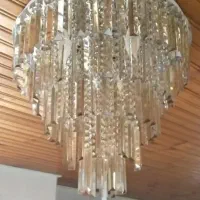 لوستر زیبا ده شاخه رنگ شامپاینی اس ام دی خور