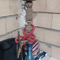 قلیان چوبی با تمام لوازم