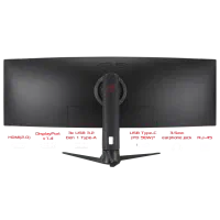 مانیتور ۴۹ اینچ منحنی ایسوس نوهست ولی پلمپ باز شده|قطعات و لوازم جانبی رایانه|شیراز, زرهی|دیوار