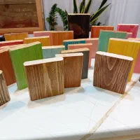 چوب روسی رنگی مناسب دکور، قفسه، باکس و طراحی داخلی|عمده‌فروشی|چهاردانگه (تهران), |دیوار