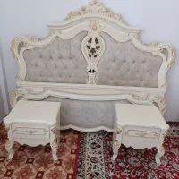 تخت خواب سالم‌ همراه با میز آرایشی|تخت و سرویس خواب|پارس‌آباد, |دیوار