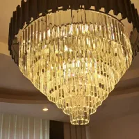 لوستر قطر ۸۰ سانت طرح اسپانیایی|لوستر و چراغ آویز|کرج, عظیمیه|دیوار