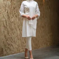 ست مانتو و شال گلدار تولیکا نامزدی 42-46