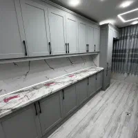 کابینت کلاسیک +رنگ طوسی سفارشی+ کاور لباسشویی