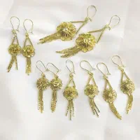 گوشواره های نقره فیوژن دقیقا کپی طلا