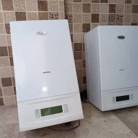 فروشنده و خریدار و پکیج و شوفاژ