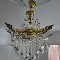 ۲تا لوستر با شاخه برنجی