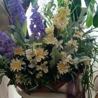 یک عدد سبد گل|گل مصنوعی|ارومیه, |دیوار