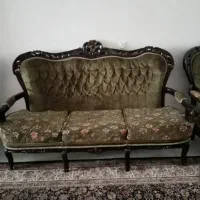 یک دست مبل شش نفره تمیز بدون شکستگی بدون پارگی|مبلمان خانگی و میز عسلی|اندیشه, اندیشه فاز ۱|دیوار