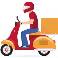 پیک موتور سوار برای لابراتوار دندانسازی