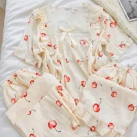 ست سه تیکه گیپوری نخی وارداتی ویژه روز زن