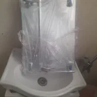 روشویی کابینتی با آیینه کارکرده|لوازم سرویس بهداشتی|ملایر, |دیوار