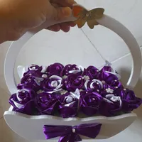 سبد گل روبانی
