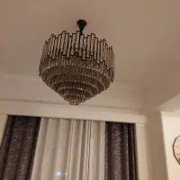 لوستر شامپاینی و شیشه دودی خارجی|لوستر و چراغ آویز|تهران, زعفرانیه|دیوار