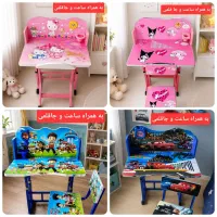 میز تحریر کودک میز تحریر تاشو با ساعت