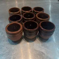 ظرف ماست سفالی تک نفره