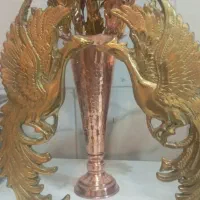 قاب عکس 2عدد مجسمه برنجی.کیلویی|کلکسیون اشیاء عتیقه|شهرکرد, |دیوار