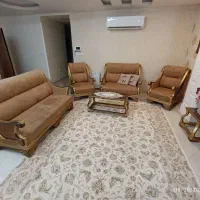 مبل هفت نفره کاملا سالم|مبلمان خانگی و میز عسلی|رشت, معلم|دیوار