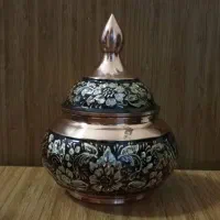 قندان مسی طرح دار