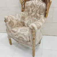 مبل سلطنتی نه نفره مدل دوسرگل درحد نو تمام راش|مبلمان خانگی و میز عسلی|رشت, آزادگان|دیوار