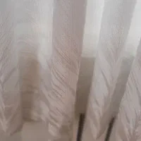 ۴عدد پرده سفید طرح دار